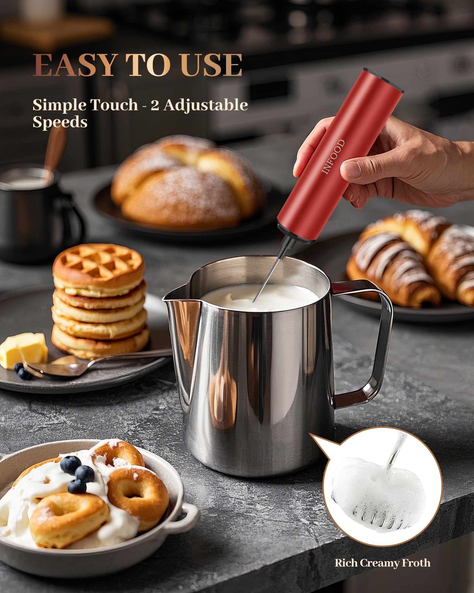 INFOOD soporte de acero inoxidable para guardar en cocina.