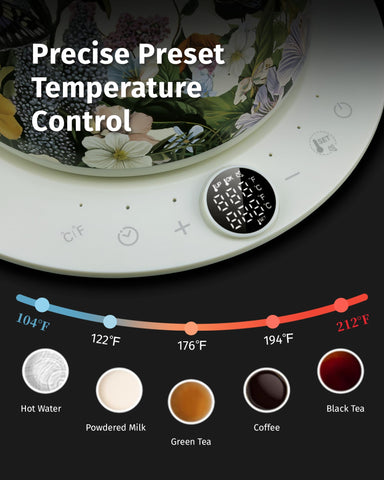 INFOOD hervidor de 0,8 L para preparar una o dos tazas rápidamente.
