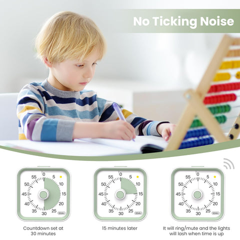 InfPokid temporizador visual con botón de pausa, control sencillo