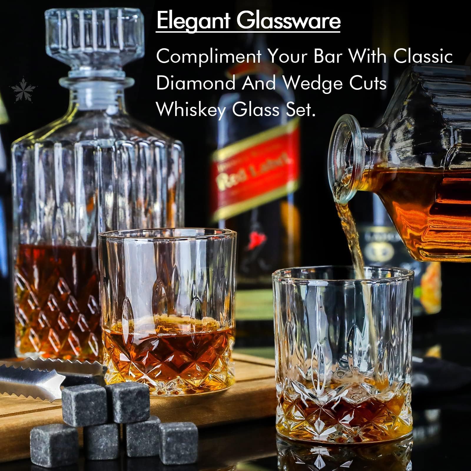 INFTYLE piedras de enfriamiento mantienen el whisky frío sin diluir.