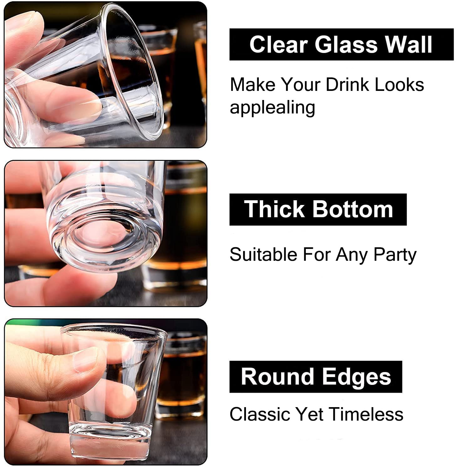 Vasos INFTYLE aptos lavavajillas, limpieza rápida y fácil