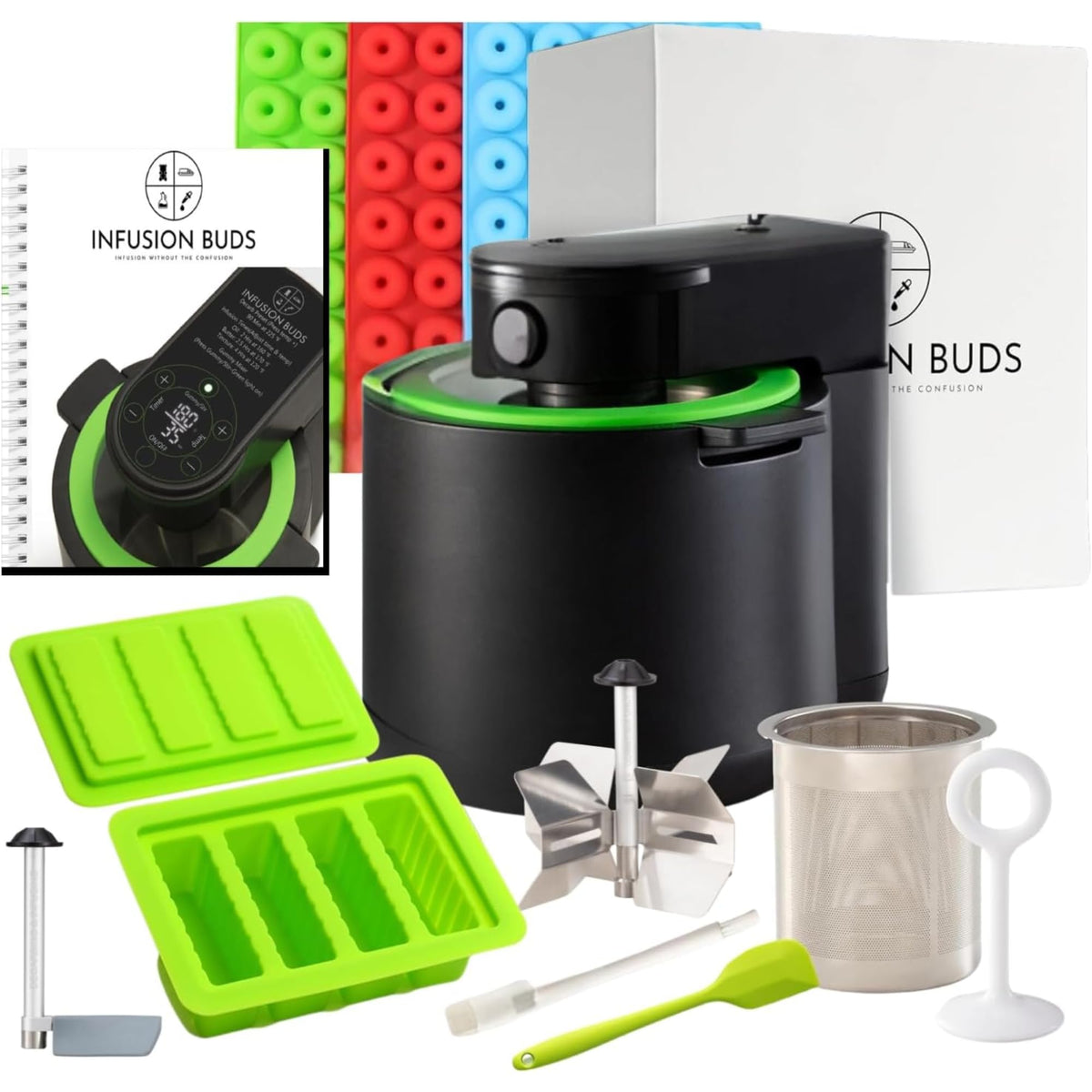 Infusion Buds: máquina infusora 3 en 1 en primer plano para infusionar en casa.