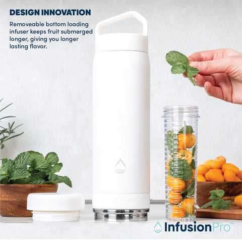 Infusion Pro capacidad de 20 onzas para mantenerse hidratado durante el día