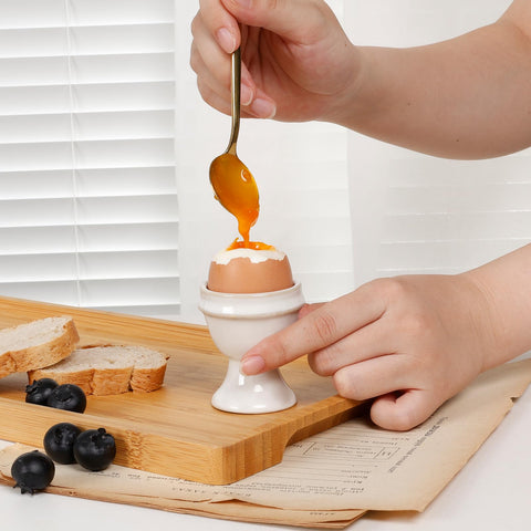INGOFIN portahuevos ceramicos, utiles para dulces, salsas y postres.