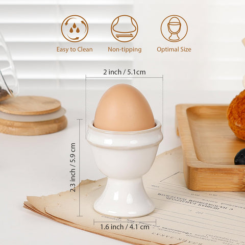INGOFIN portahuevos ceramicos, ideal para desayuno diario.