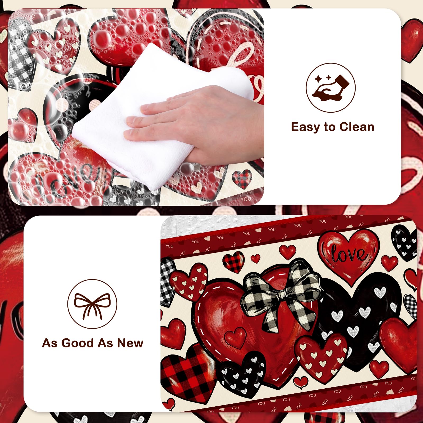 InIsaJace diseño de amor para decoración de puerta cálida y atractiva.