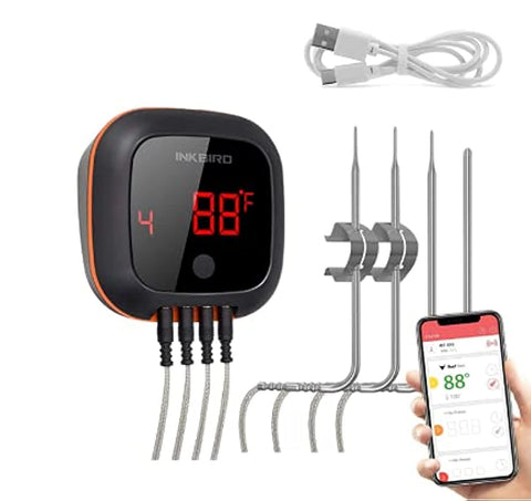 Inkbird IBT-4XS con 4 sondas inalámbricas para monitorizar carne con precisión