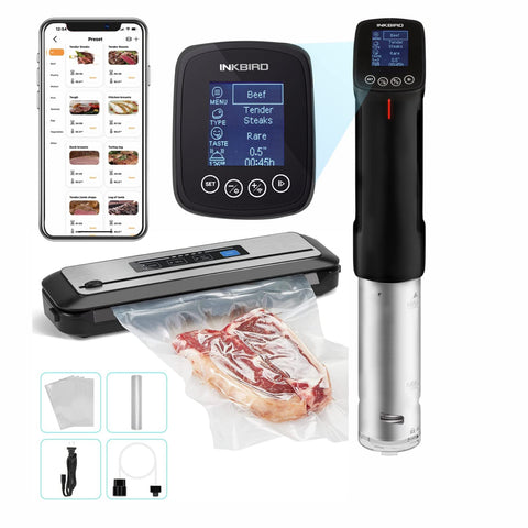 Inkbird ISV-100W inmersor de cocción al vacío con control de temperatura de precisión.