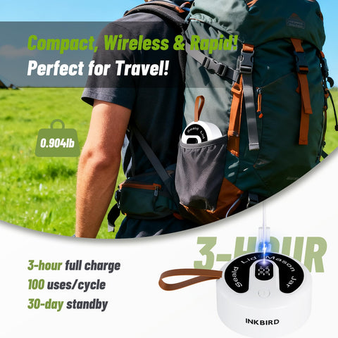 Inkbird sealadora para bolsas de cocción al vacío con cierre hermético