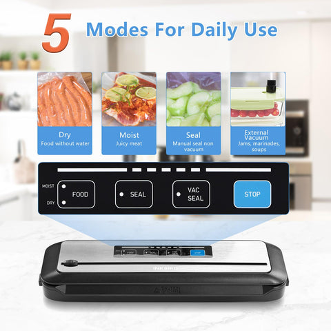 Modos seco y húmedo de Inkbird para carnes, frutas y verduras