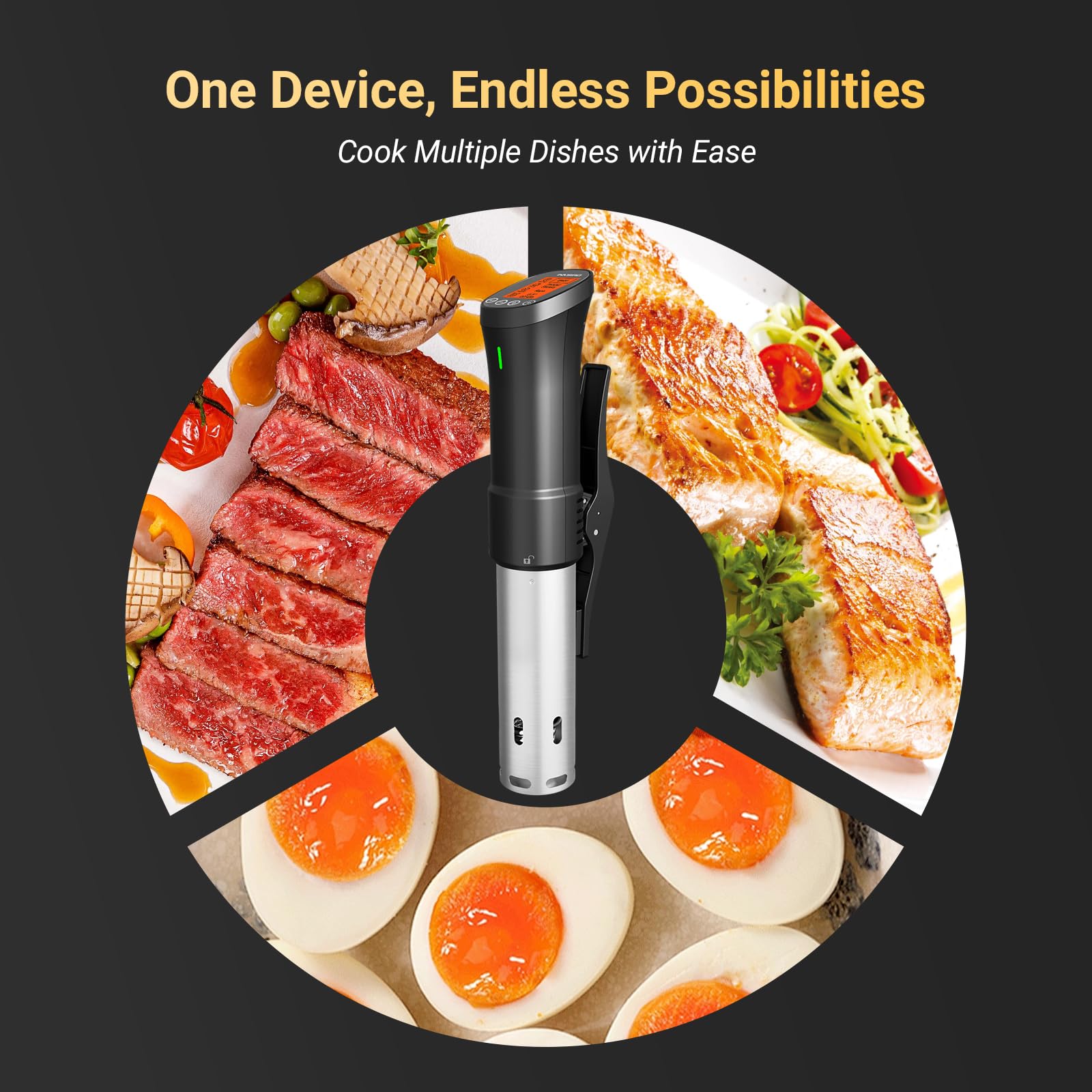 Inkbird Sous Vide: mantenimiento de temperatura estable para platos precisos.