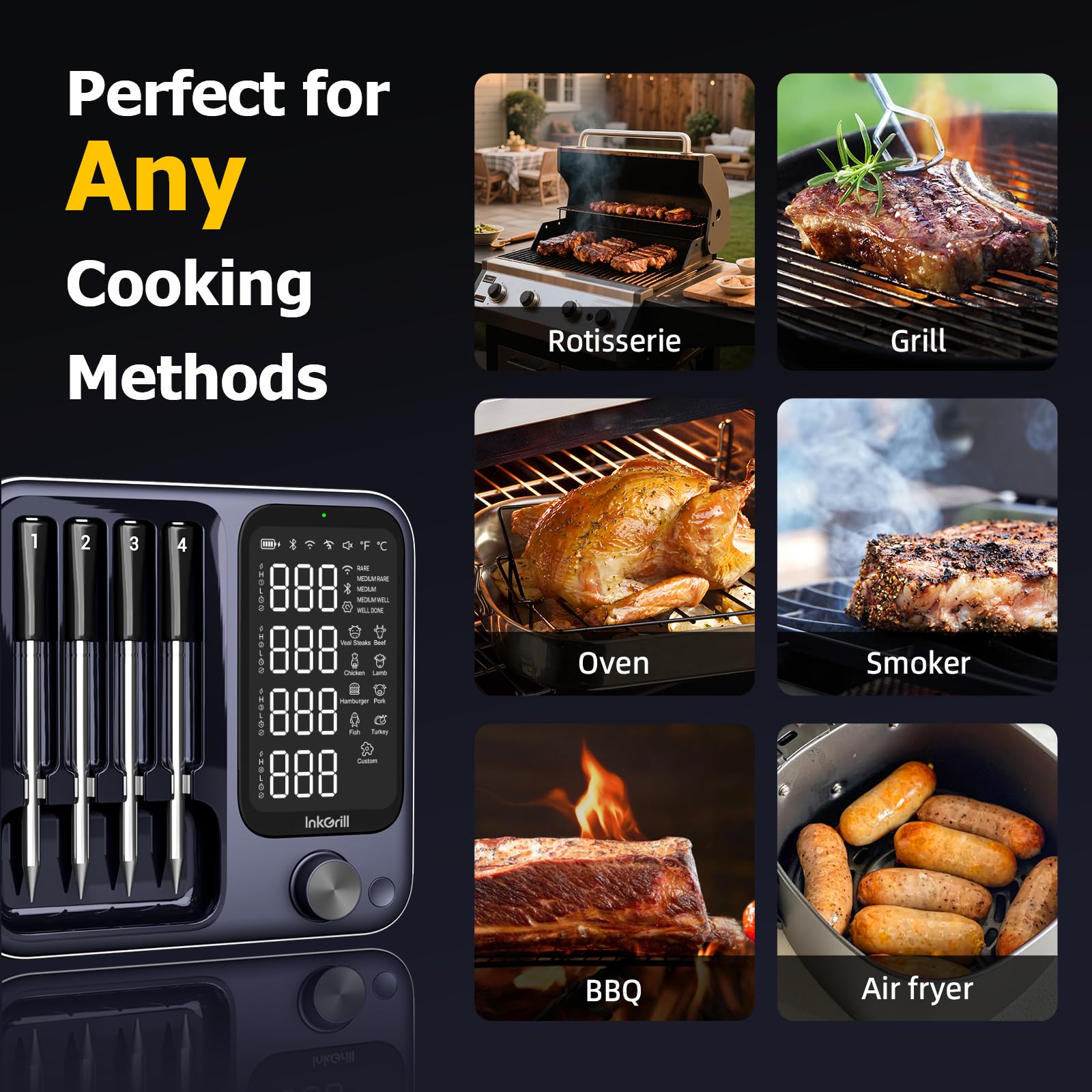 InkGrill sonda IP67 apta para lavavaillas