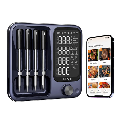 InkGrill termometro inalambrico con pantalla amplia para lectura rapida