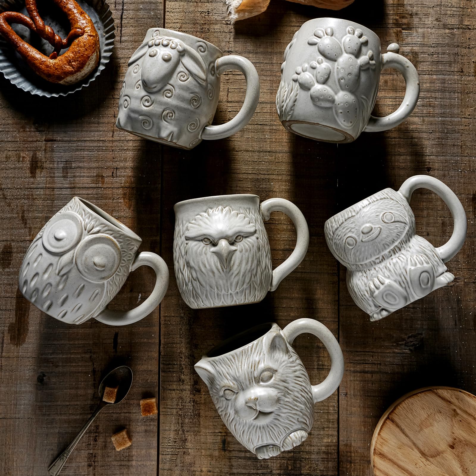 INKRICH Taza decorativa y funcional para hogar