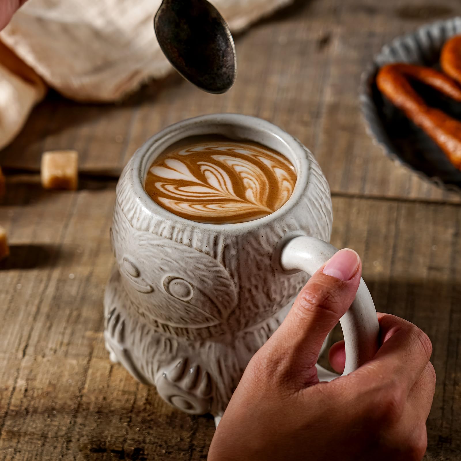 INKRICH Taza diseño Nutria-Arbol 3D, toque lúdico