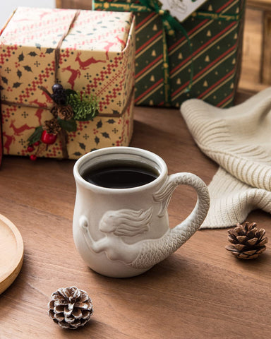 Taza INKRICH 3D apta para microondas y lavavajillas, fácil de cuidar.