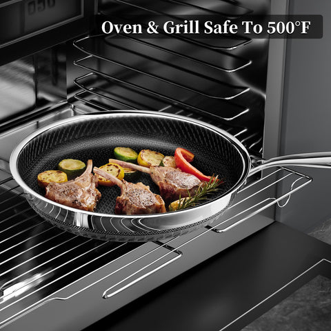Innerwell apta para horno hasta 572f para terminar recetas.