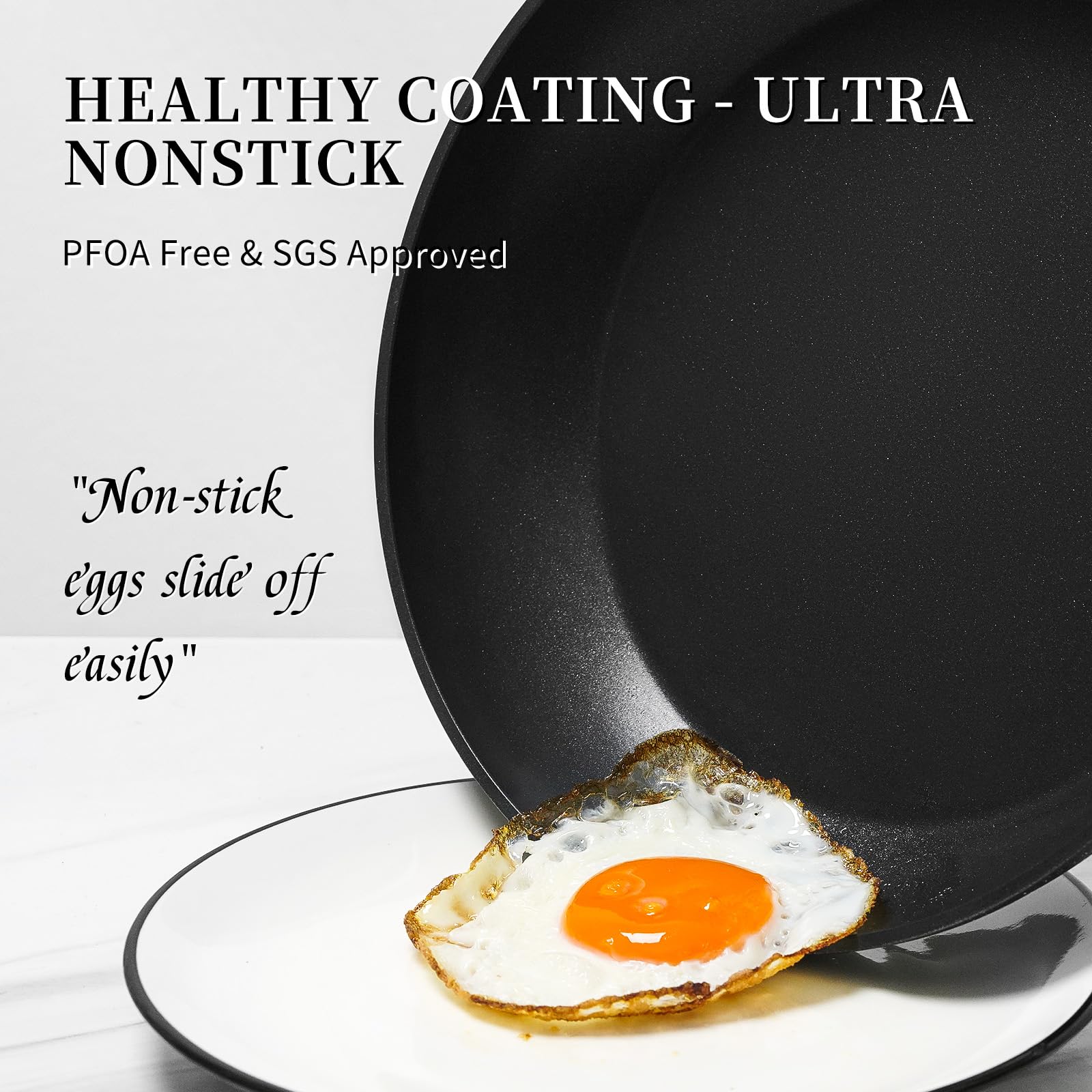 Innerwell sartén 8 pulgadas con tapa en cocina moderna.