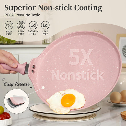 Mango ergonómico de tacto frío en Sartén Innerwell Crepe Granito