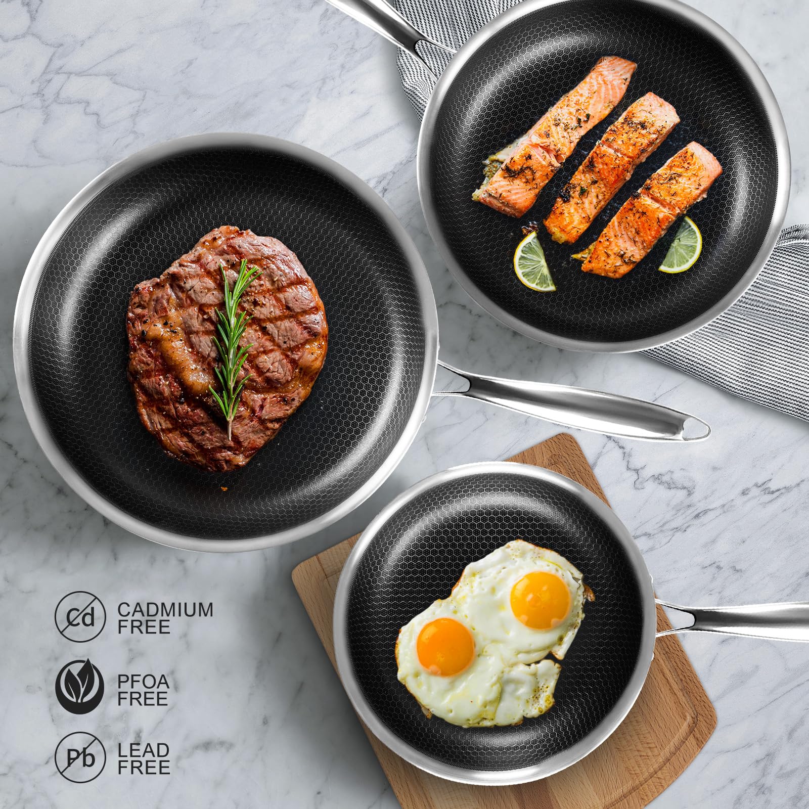 Tapas incluidas de Innerwell para controlar cocción y servir
