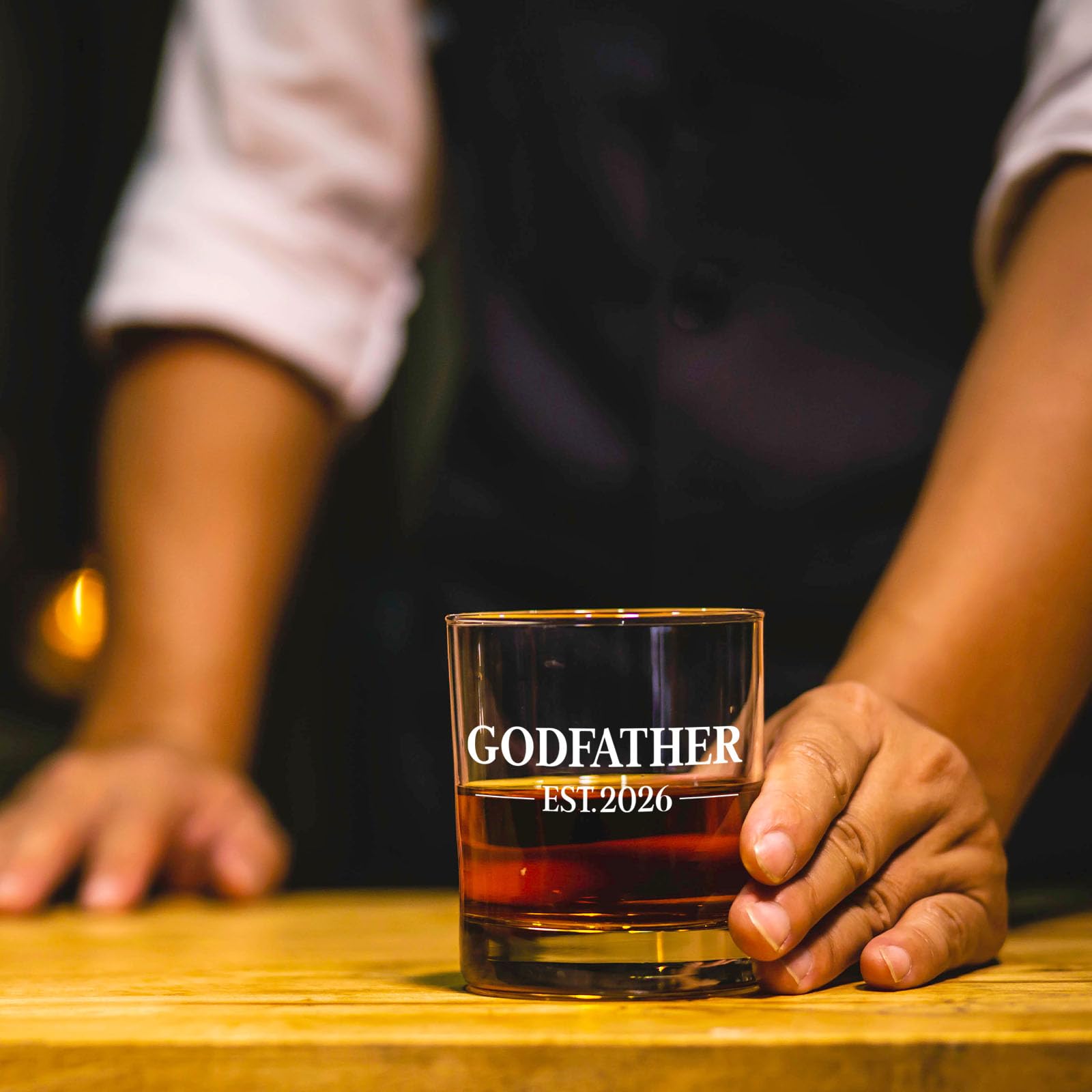 Innfueunun vaso-whisky-base-gruesa, estabilidad mejorada para beber en casa.