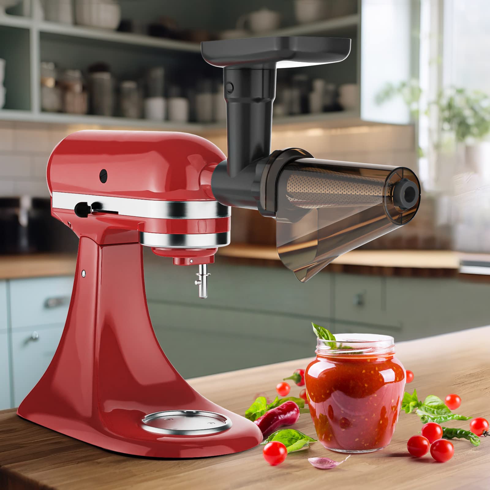 InnoMoon accesorio-picadora-carne para KitchenAid, carne picada y fresca.