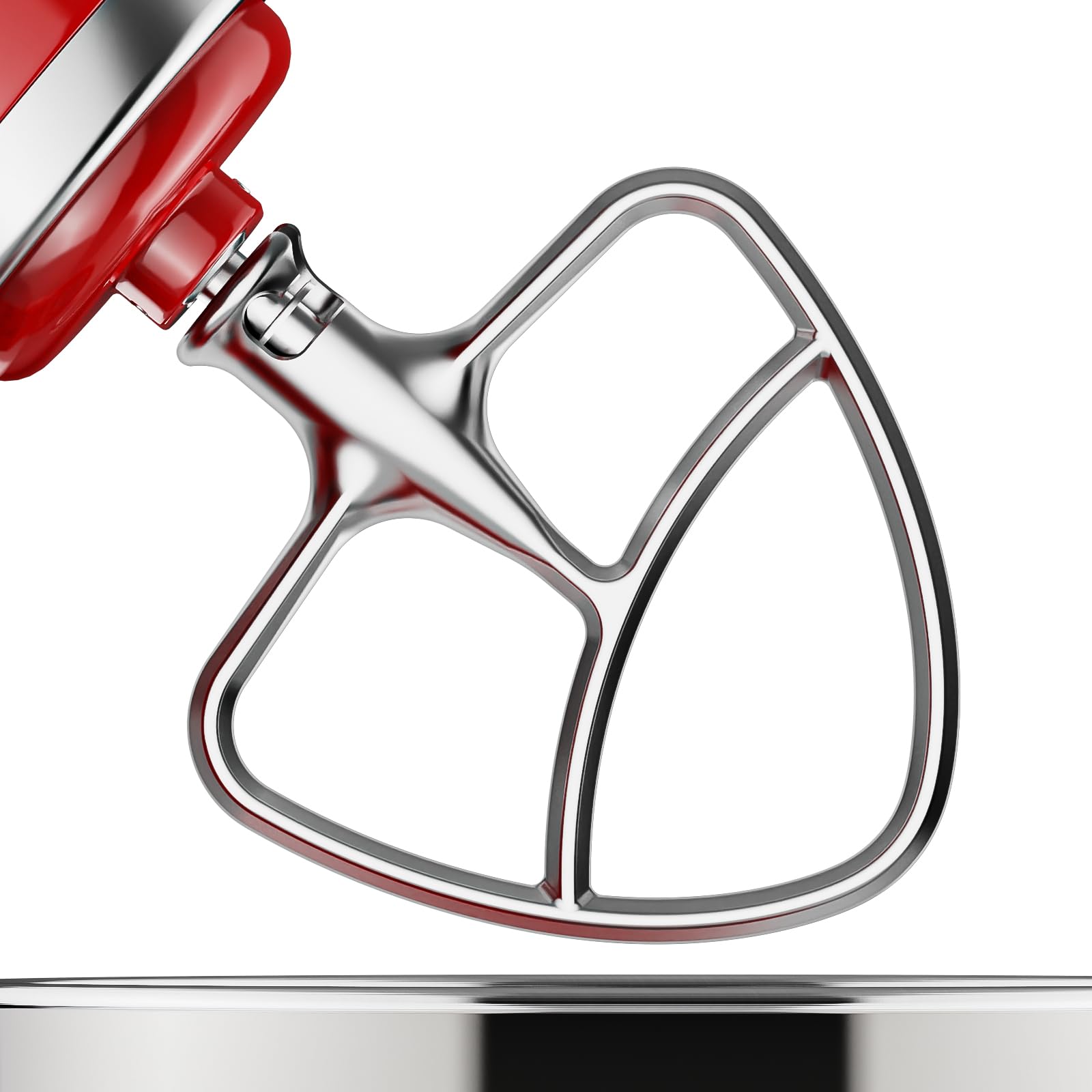 InnoMoon pala plana de acero inoxidable para KitchenAid, mezcla uniforme sin esfuerzo en recetas diarias