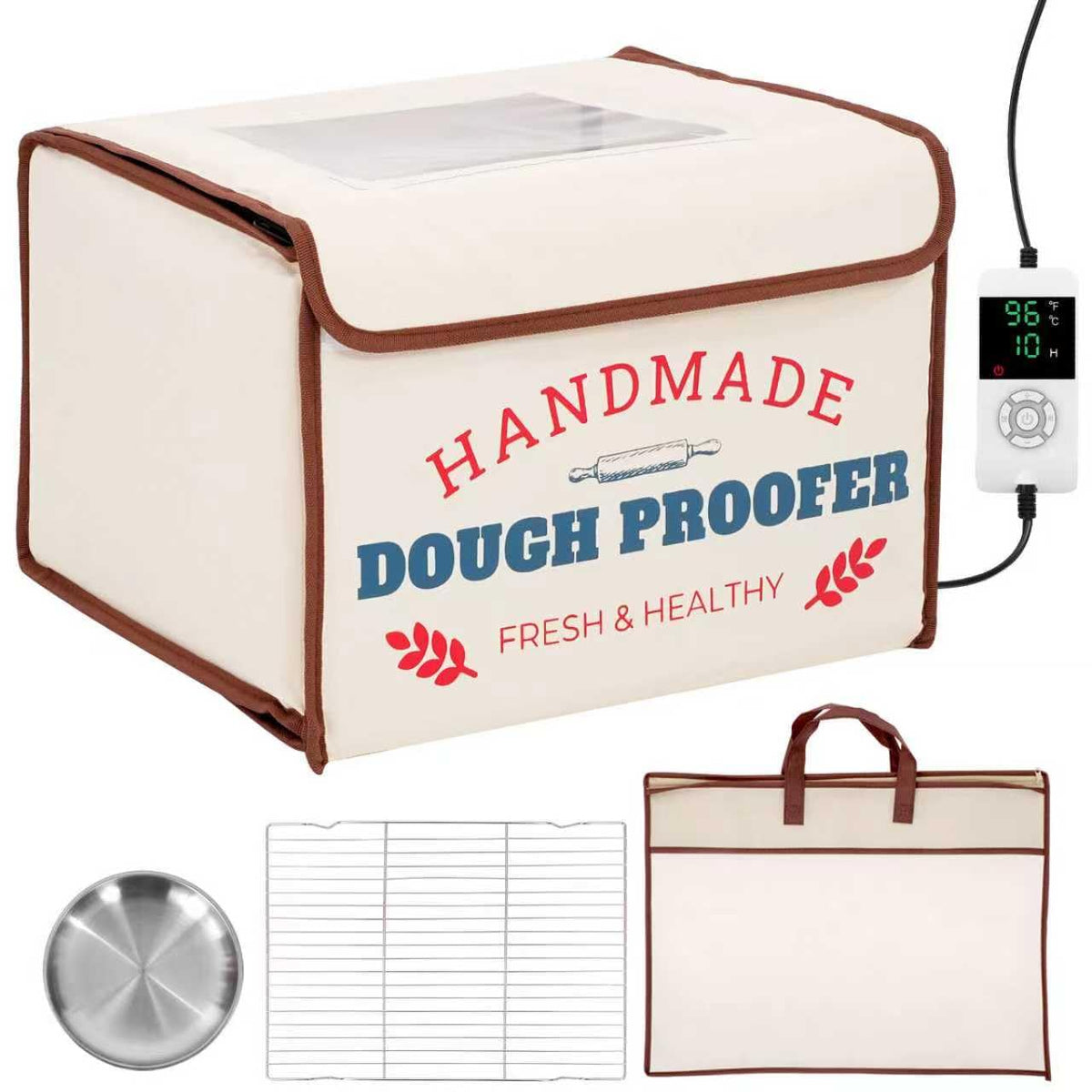 InnovifyHub caja de fermentación para pan, control estable de temperatura para levados uniformes.