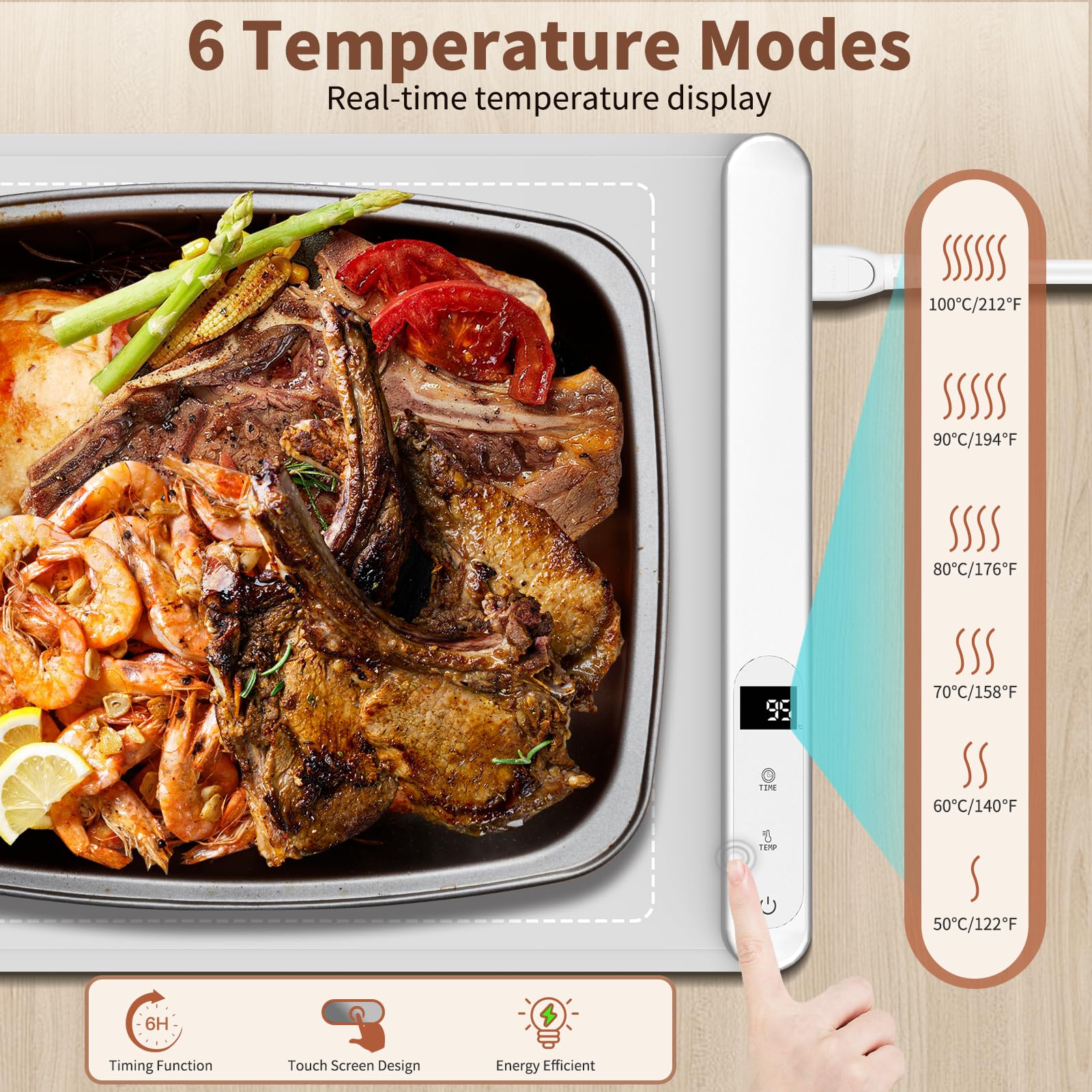 INNOWARMER Diseño compacto para llevar facilita comer fuera y viajar