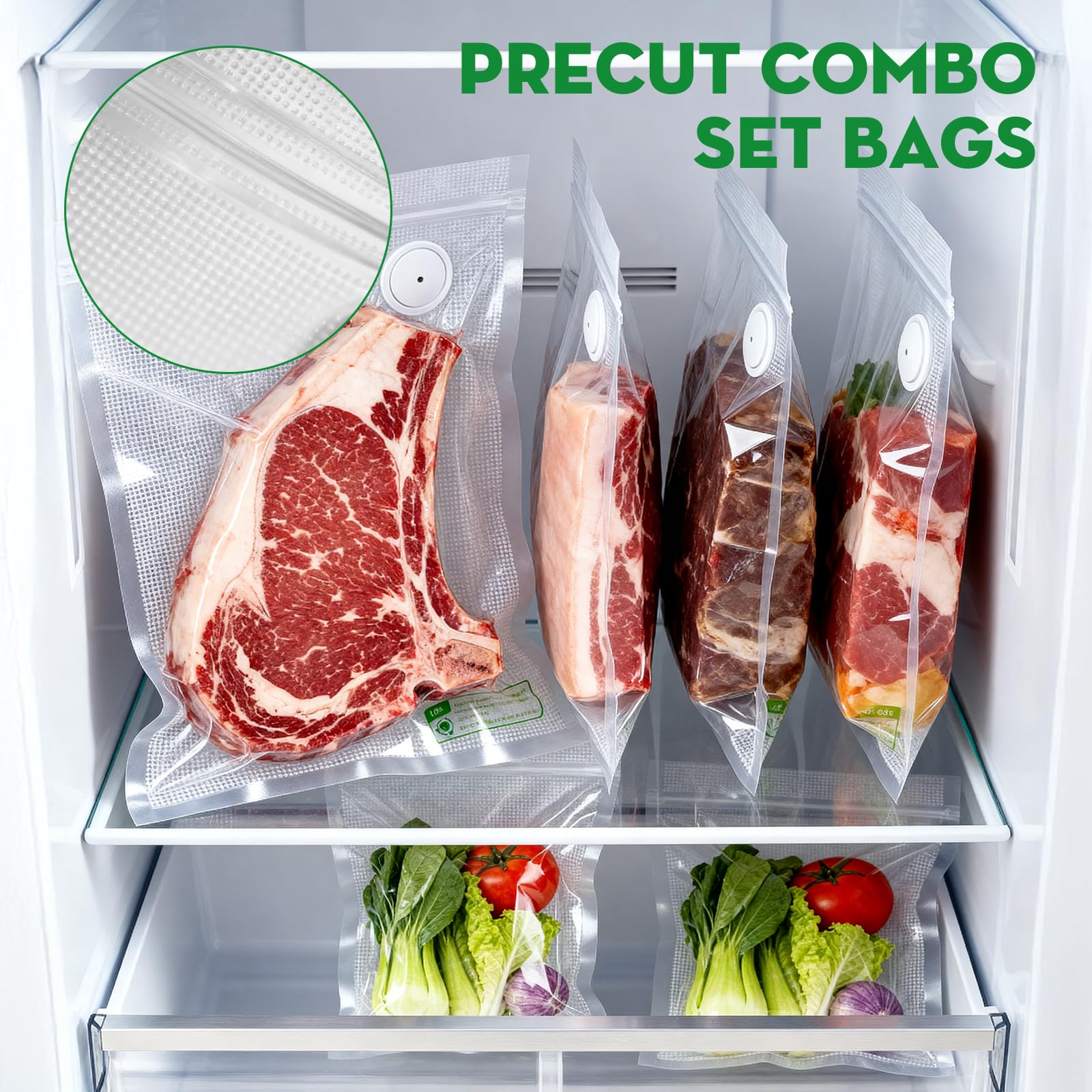 Innoworld bolsas aptas para congelar y refrigerar conservando frescura