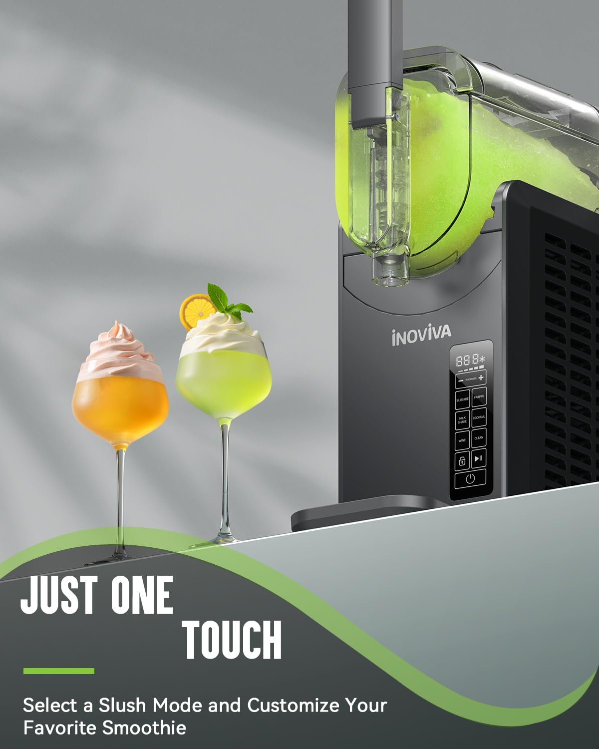 INOVIVA Slushie, limpieza automática para mantenimiento sencillo.