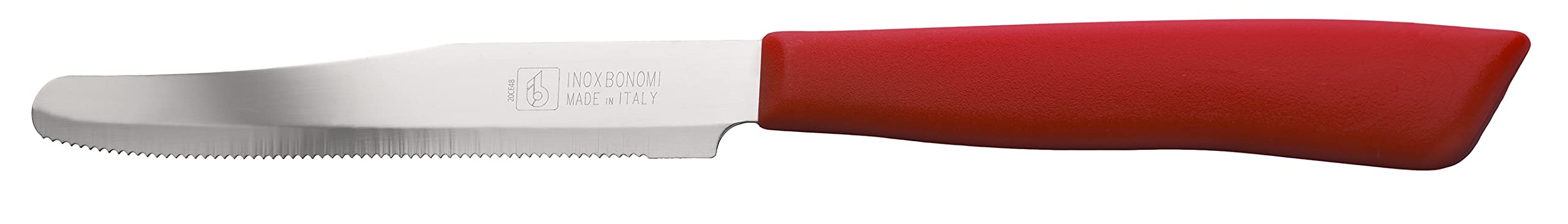 Diseño de mango blanco de INOXBONOMI, aspecto moderno y limpio