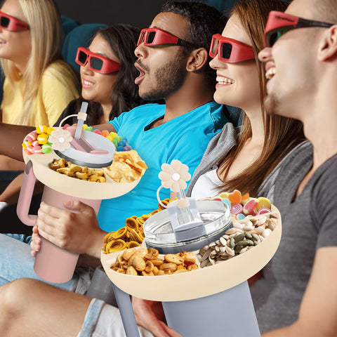 Insefocc Snack Bowl compatibilidad 1y2 cups, se adapta a Stanley Quencher.