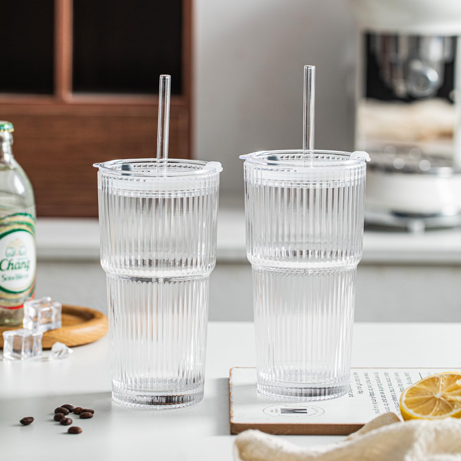 Vaso INSETLAN para batidos y bebidas cremosas.
