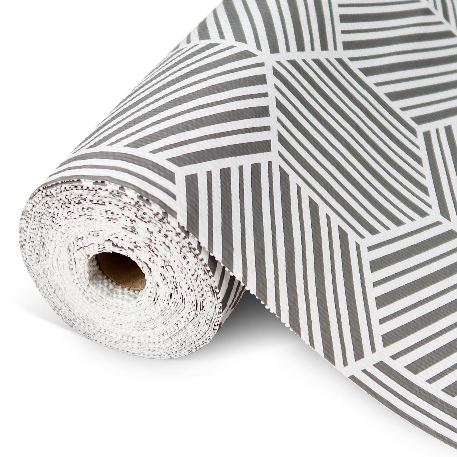 Protector de estantes Insigoo con hexágono gris protege superficies y evita arañazos