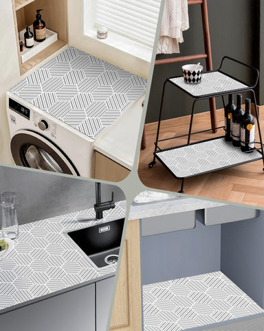 Forro de cocina Insigoo gris con diseño hexagonal protege superficies