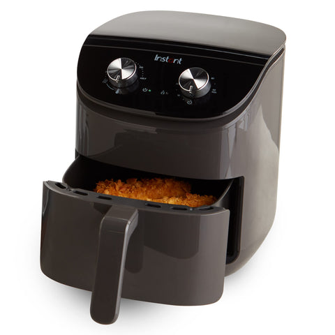 Instant Pot Essentials 4QT Air Fryer vista frontal para crujir con menos aceite.