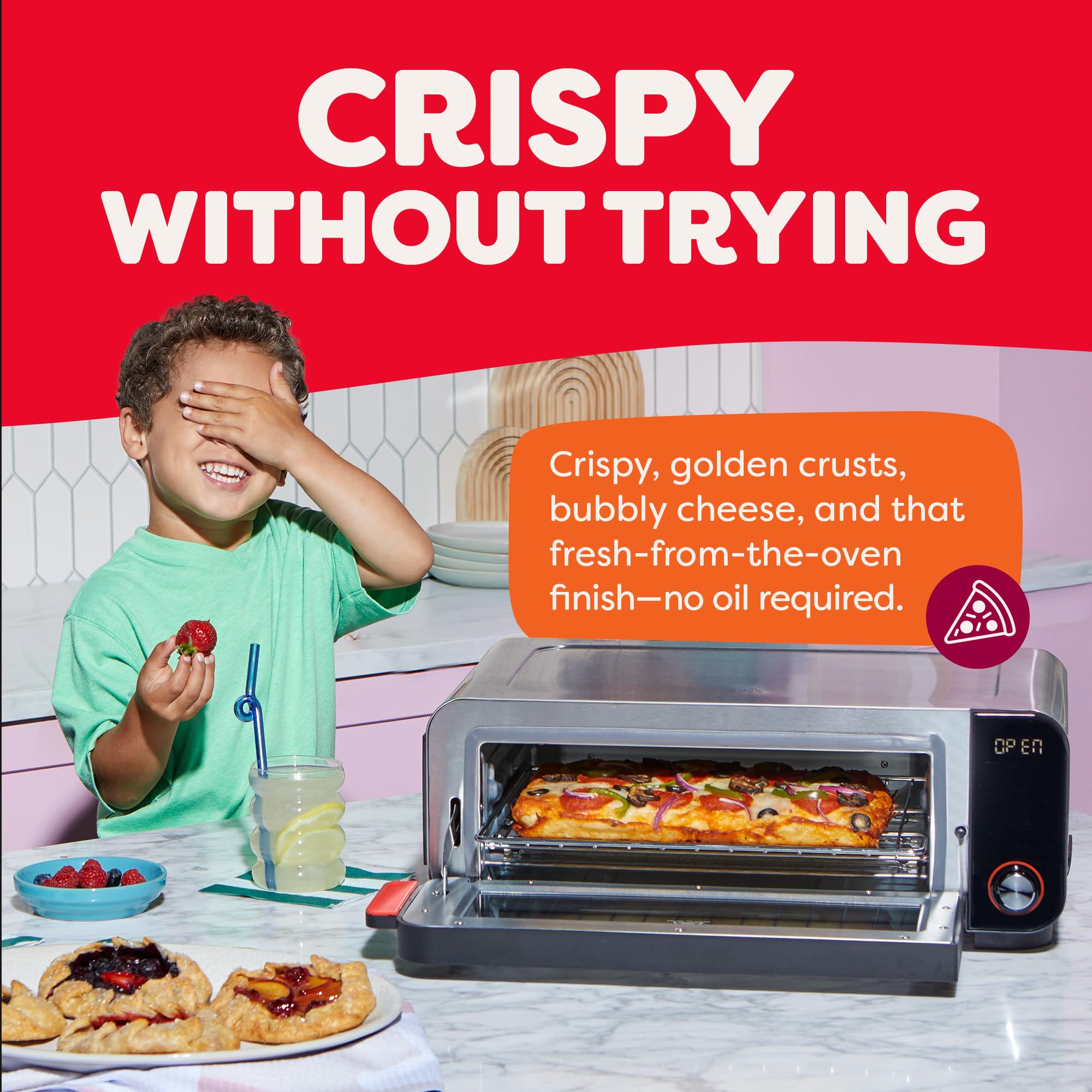 Instant Pot apto para pizza fresca o congelada de 12 pulgadas.