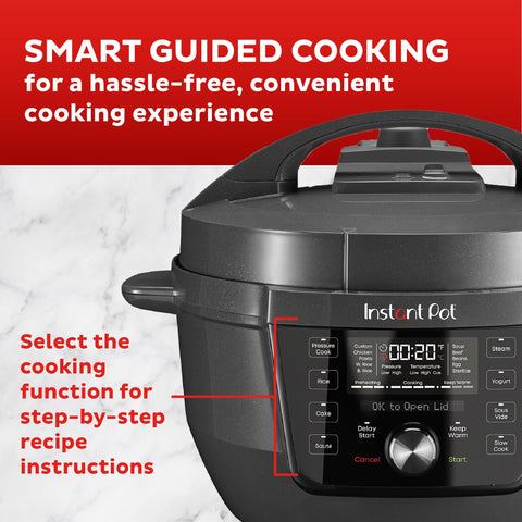 Capacidad 7,5 cuartos para familias en Instant Pot RIO Wide Plus