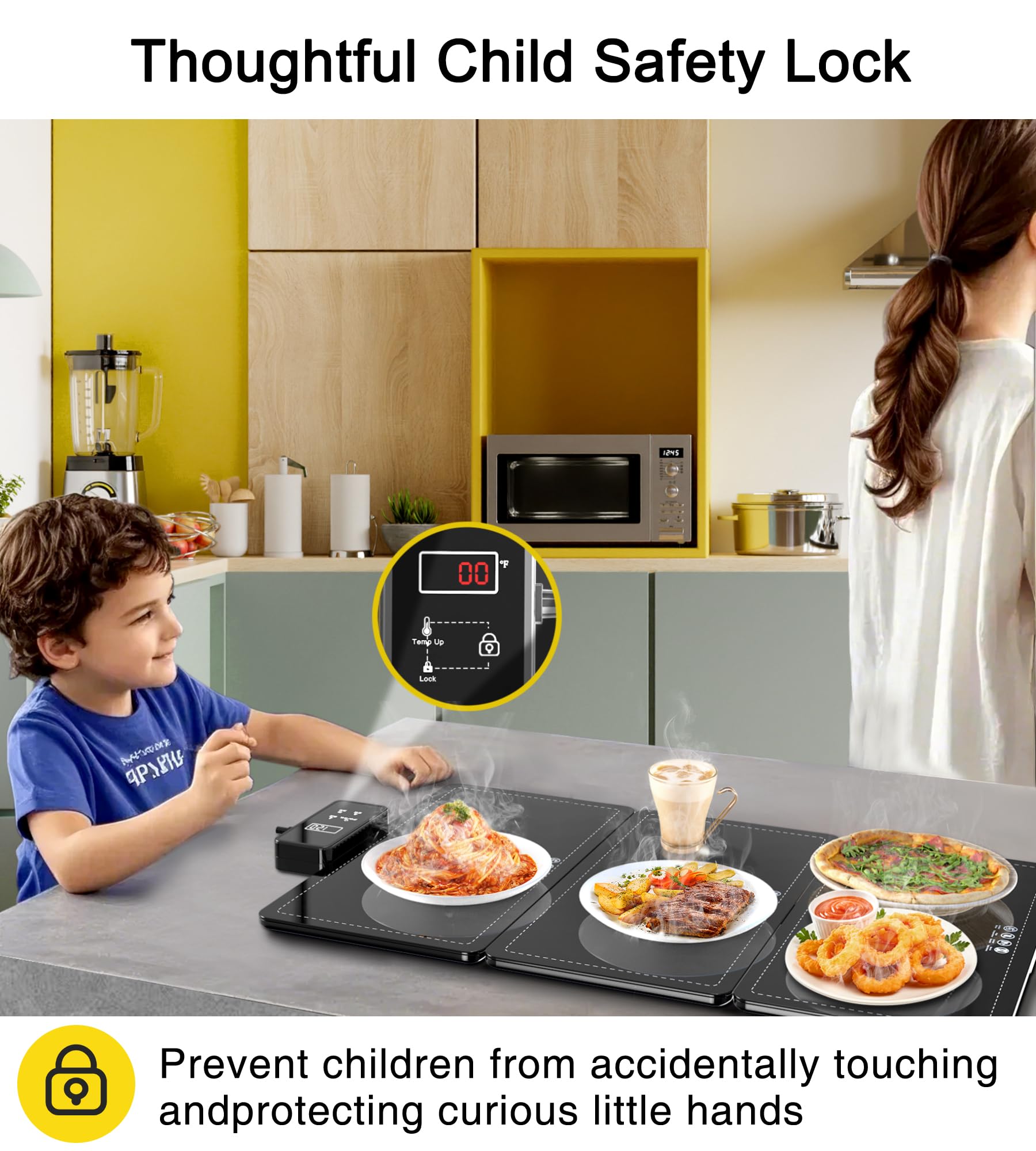 INSUTECH bloqueo para niños y seguridad ante activaciones accidentales.