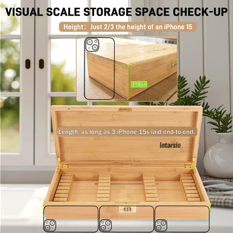 Intarsio caja cuchillos bambu textura dura, durabilidad y estilo en la encimera