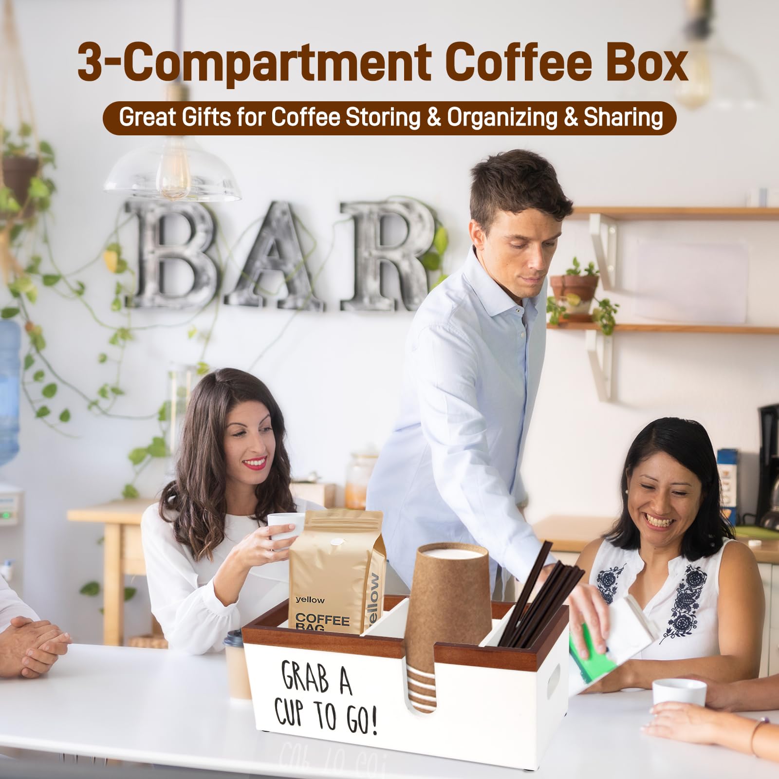 Intarsio regalo ideal para amantes del cafe en casa u oficina.