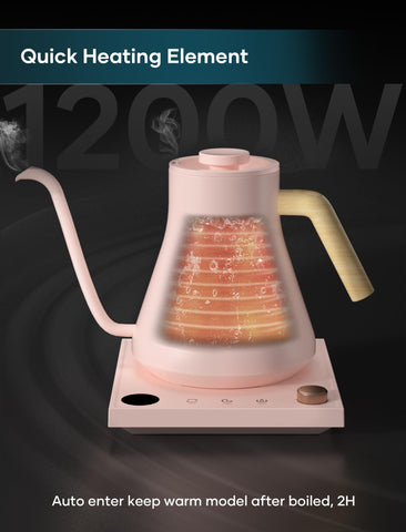 Intasting hervidor electrico boquilla cuello de ganso: flujo suave para verter