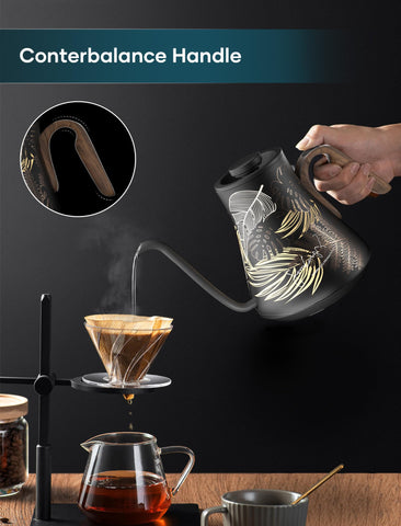 INTASTING hervidor electrico caño ganso controlado para té y café