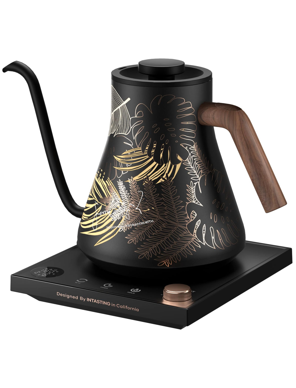 INTASTING hervidor eléctrico con cuello de ganso, precisión para vertido de café