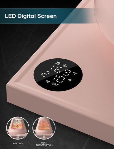 Intasting hervidor electrico base: temperatura objetivo en la pantalla