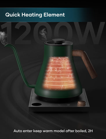 Intasting hervidor con interior acero inoxidable para agua pura