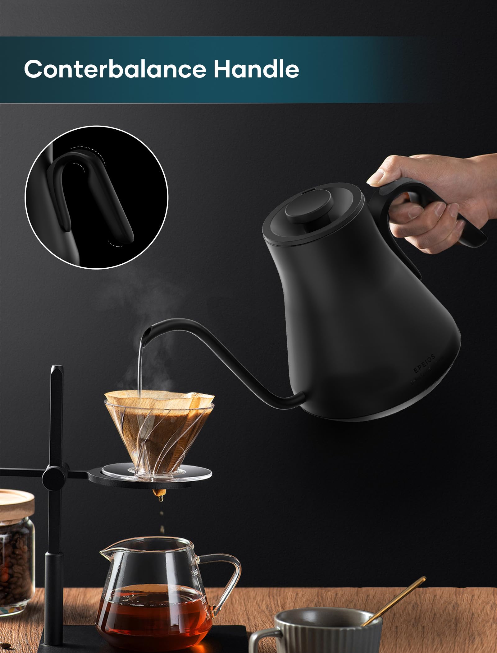 intasting hervidor con retención de temperatura de dos horas para preparaciones largas