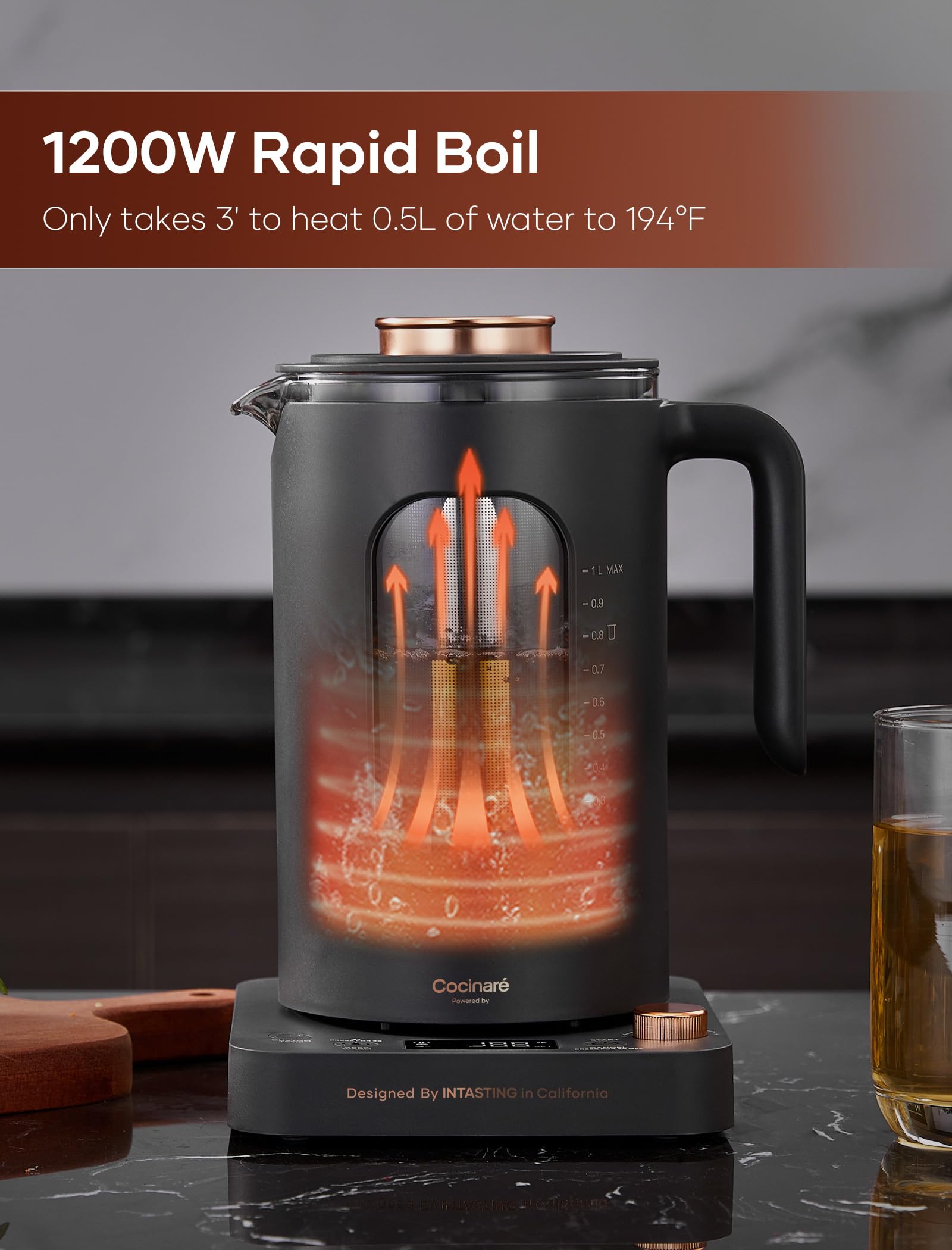 INTASTING infusor integrado facilita preparar té
