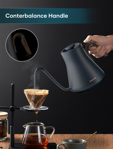 INTASTING Tetera con control de temperatura precisa para resultados consistentes.
